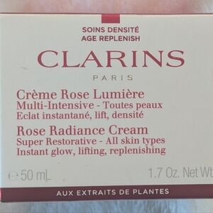 Clarins Super Restorative Rose Radiance Cream 1.7oz/50 ml  New Sealed